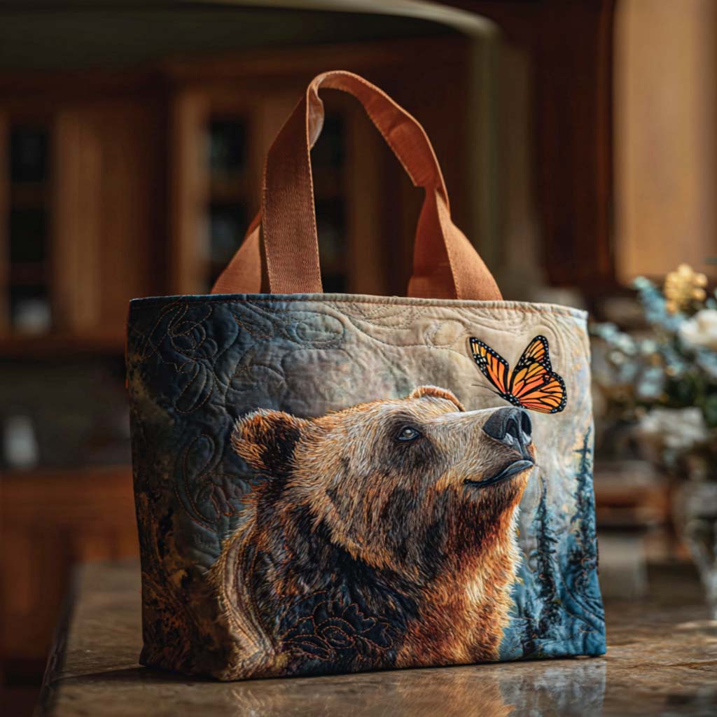 Bear Hugs Always Quilted Tote Bag