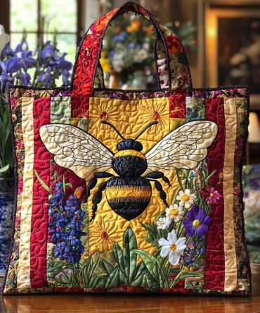 Bee Joy Quilted Tote Bag