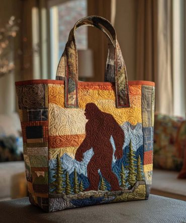 Bigfoot Hideaway Quilted Tote Bag