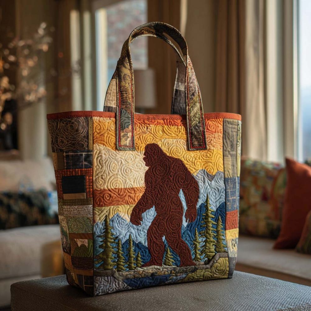 Bigfoot Hideaway Quilted Tote Bag