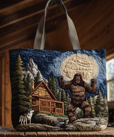 Bigfoot Quilted Tote Bag