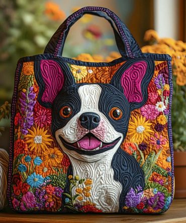 Bloom Joy Quilted Tote Bag