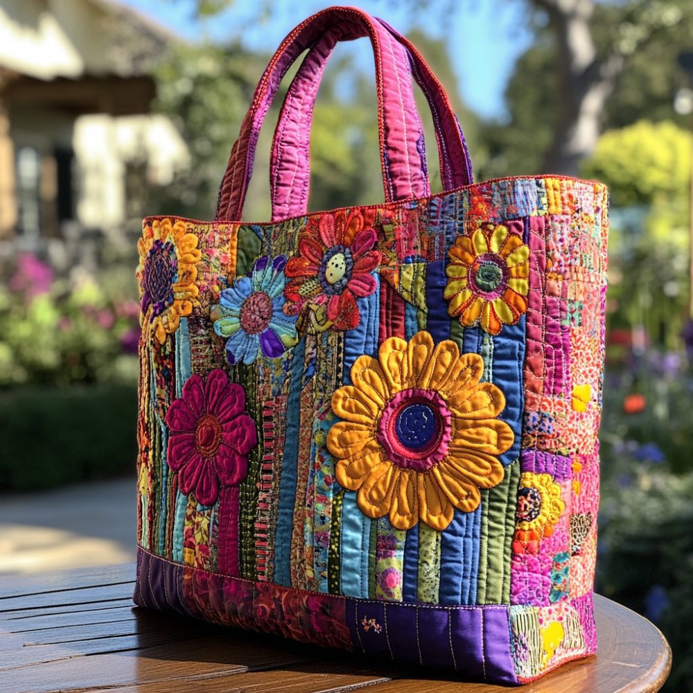 Blooming Soul Quilted Tote Bag