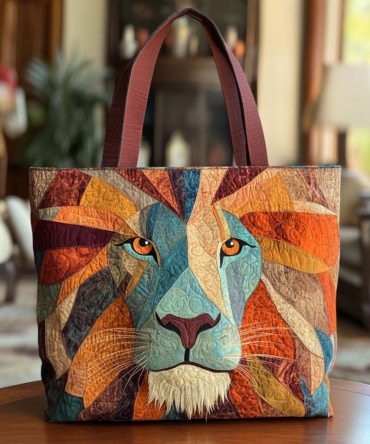 Bold Mane Quilted Tote Bag