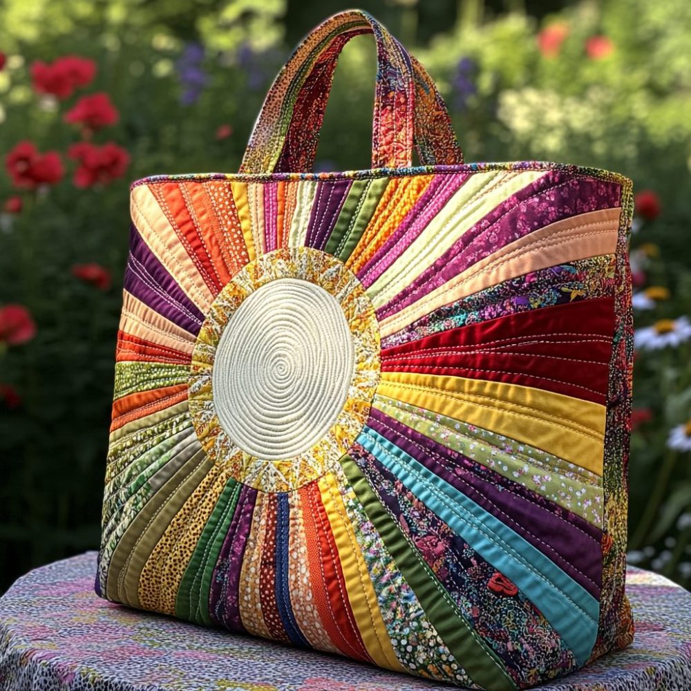 Bright Horizon Quilted Tote Bag
