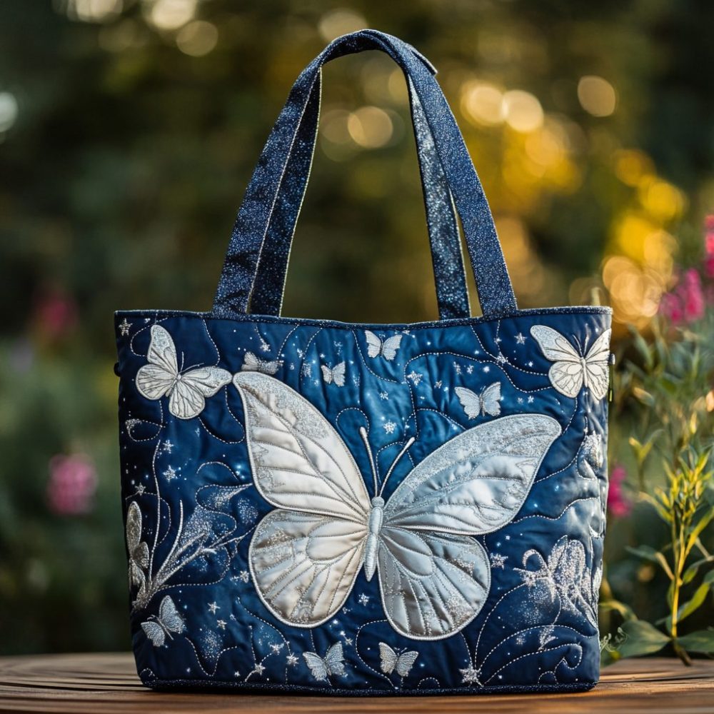 Butterfly Dreams Quilted Tote Bag