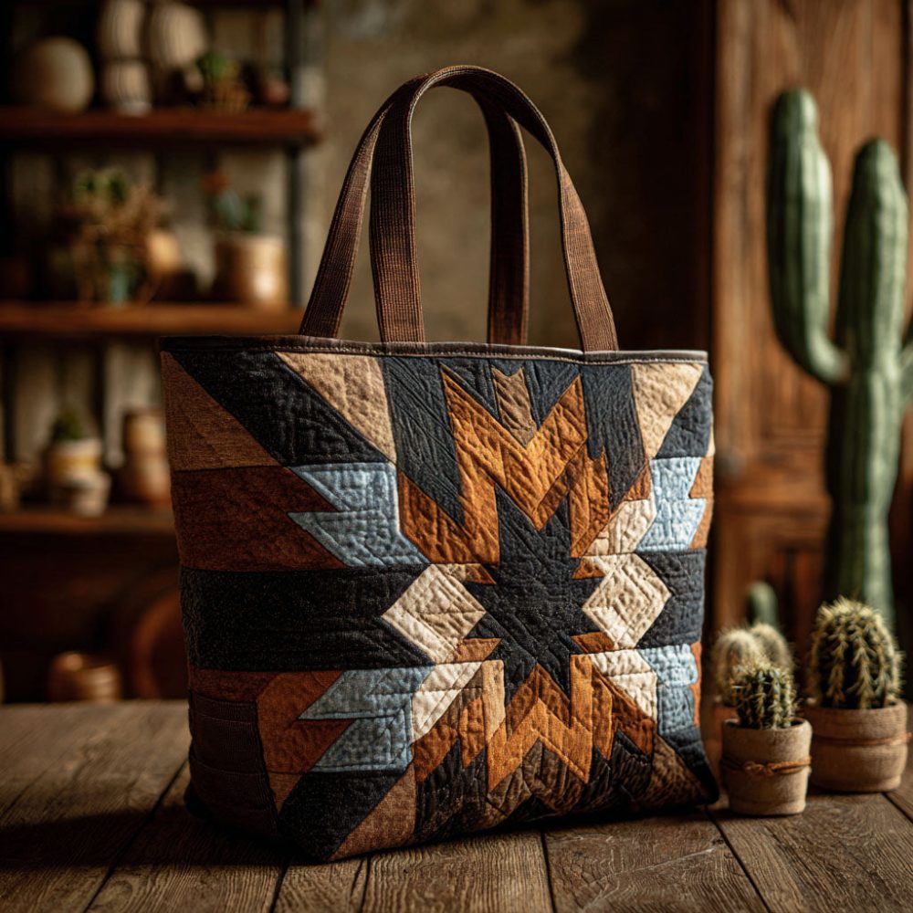 Canyon Creek Quilted Tote Bag