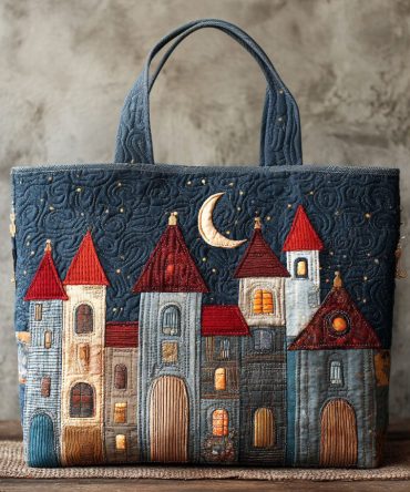 Castle Dreams Quilted Tote Bag
