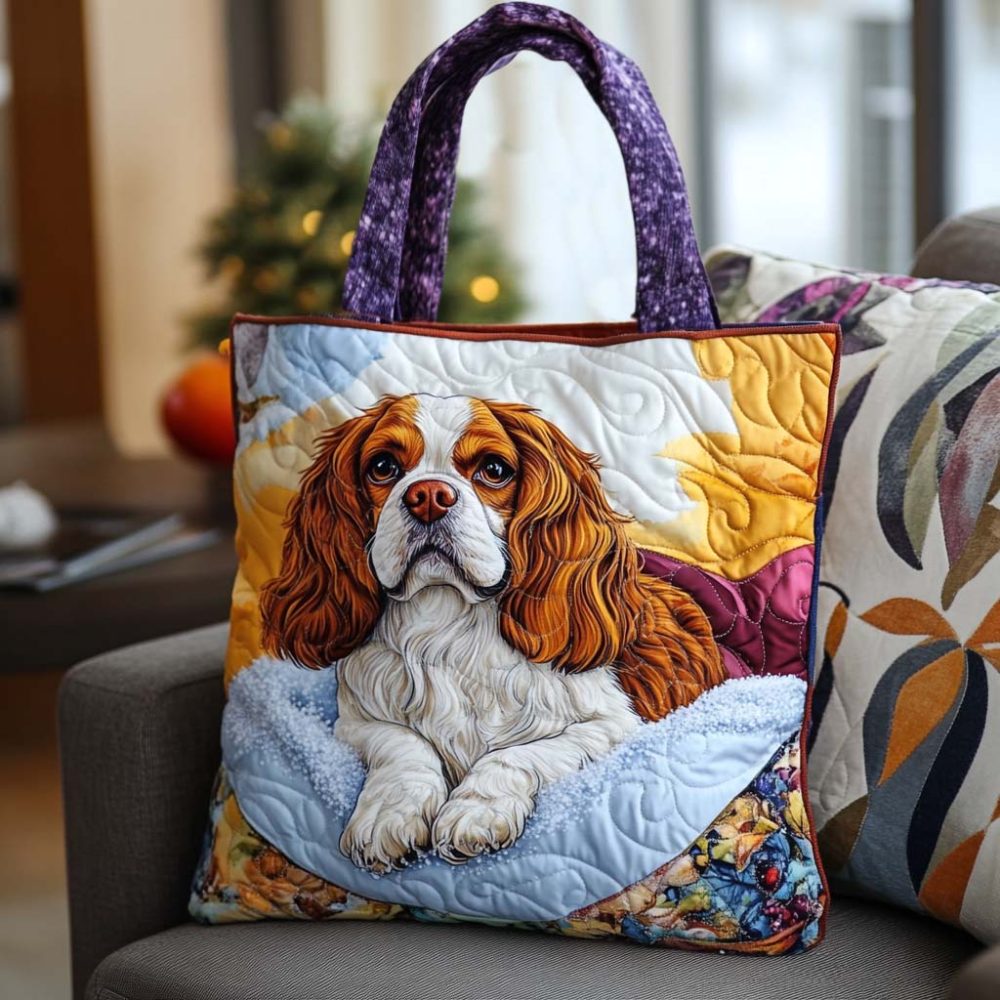 Spaniel Quilted Tote Bag - Image 3