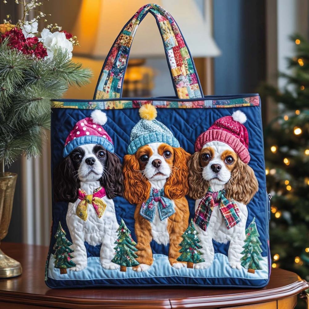 Spaniel Quilted Tote Bag - Image 5