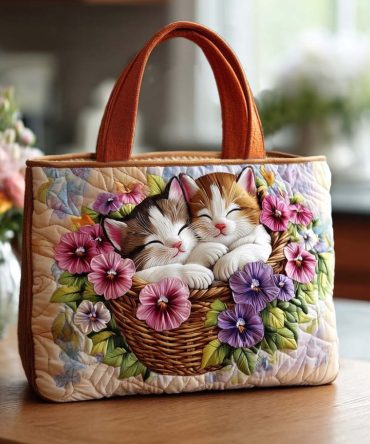 Charming Paws Quilted Tote Bag