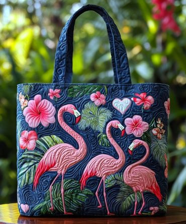 Chill Flock Quilted Tote Bag