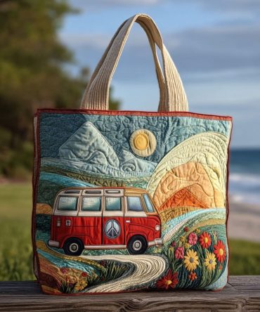 Coastal Cruising Quilted Tote Bag