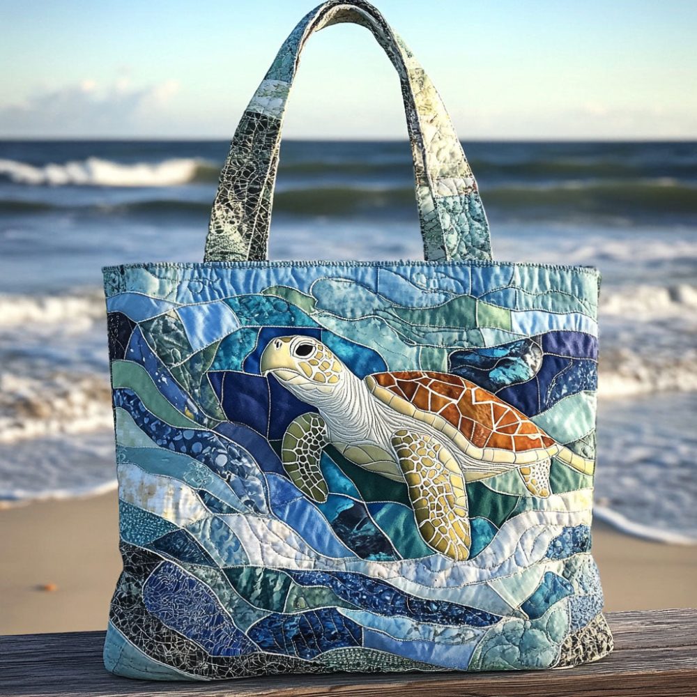 Coastal Trekker Quilted Tote Bag