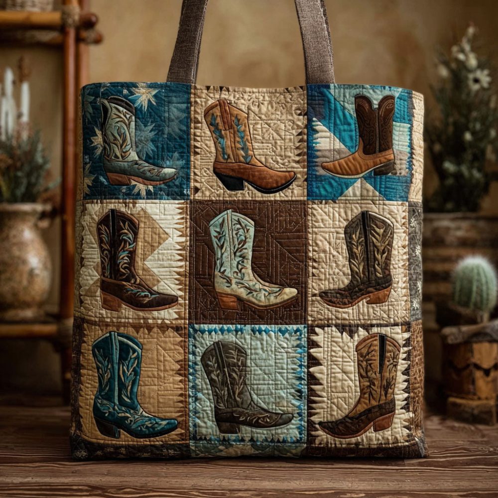 Cowboy Canyon Quilted Tote Bag