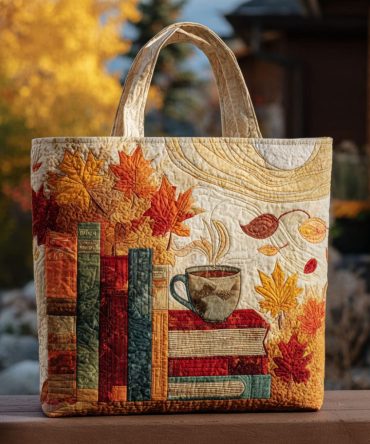 Cozy Reads Quilted Tote Bag