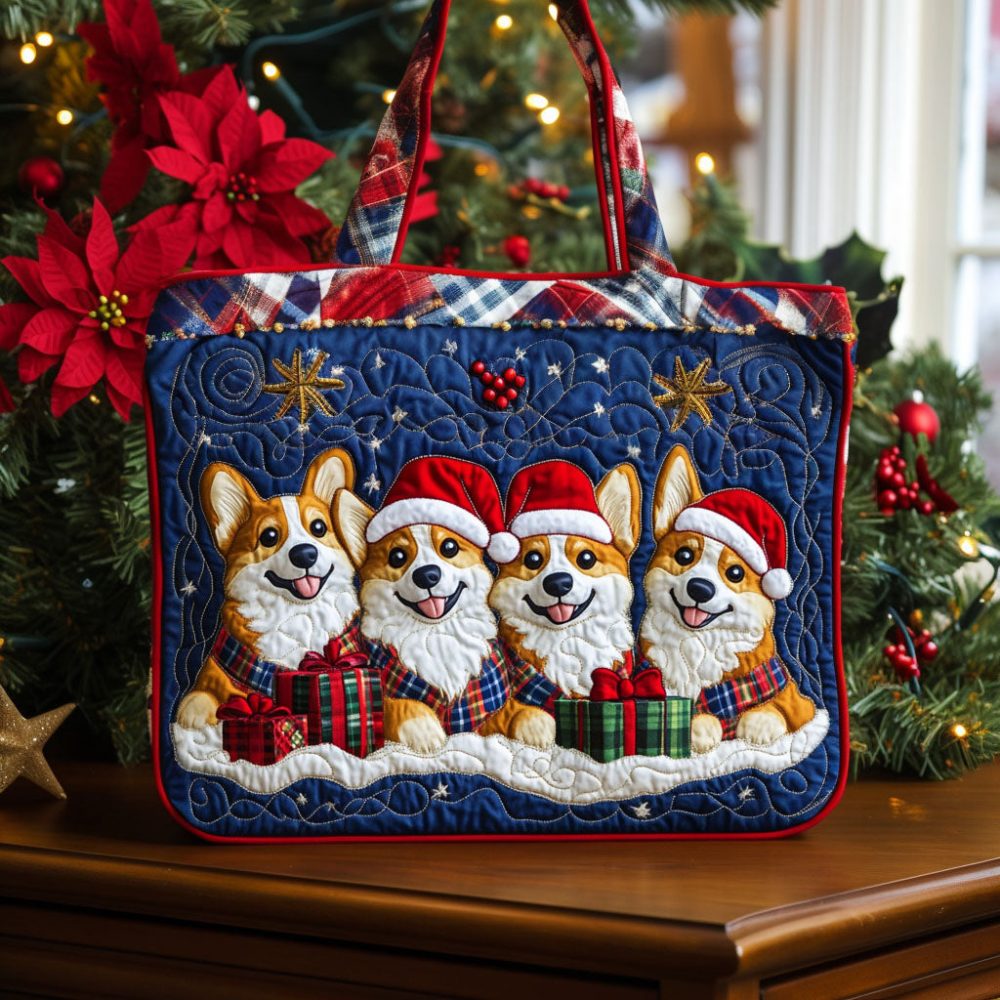 Crowned Cutie Quilted Tote Bag