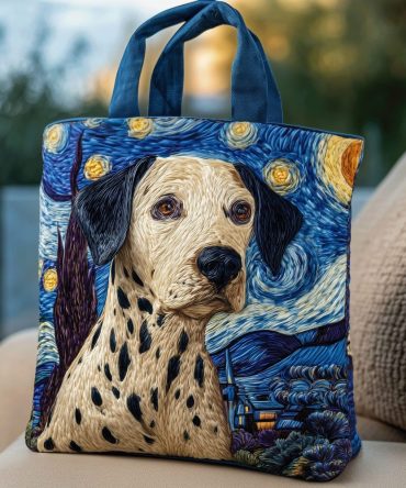 Dalmatian Daydream Quilted Tote Bag