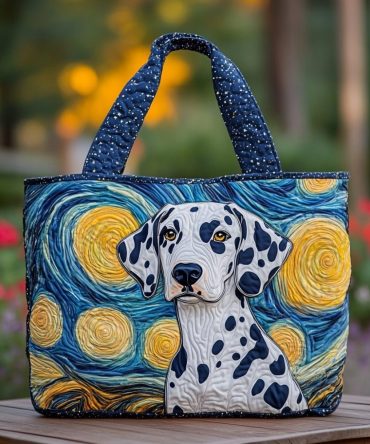 Dalmatian Dream Quilted Tote Bag