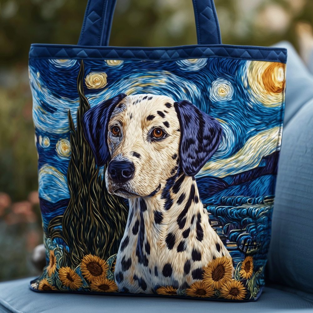 Dalmatian Dreams Quilted Tote Bag