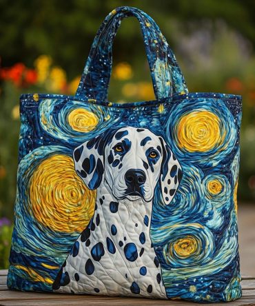 Dalmatian Grace Quilted Tote Bag
