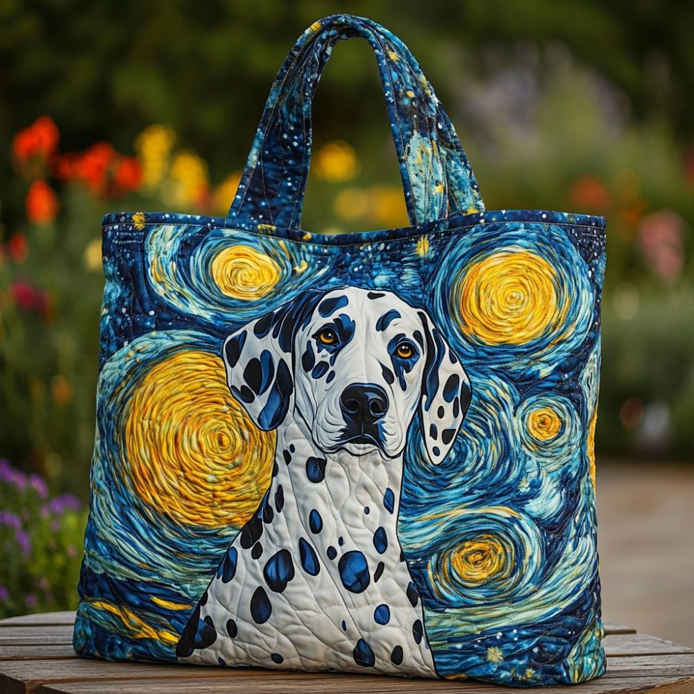 Dalmatian Grace Quilted Tote Bag