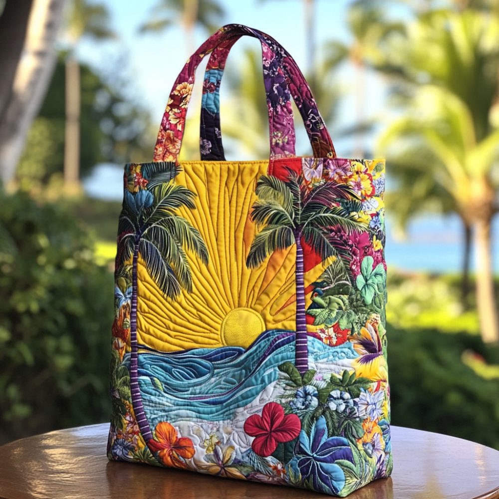 Daylight Drift Quilted Tote Bag