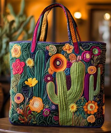 Desert Joy Quilted Tote Bag