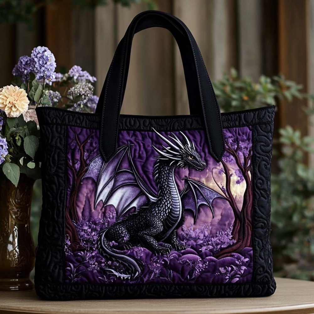 Dragon Dream Whisper Quilted Tote Bag