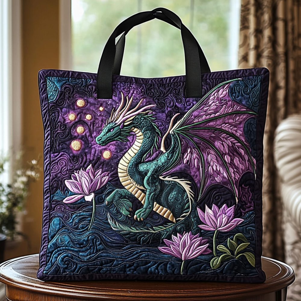 Dragon Spirit Quilted Tote Bag