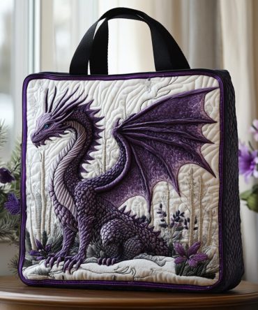 Dragon Whisper Quilted Tote Bag