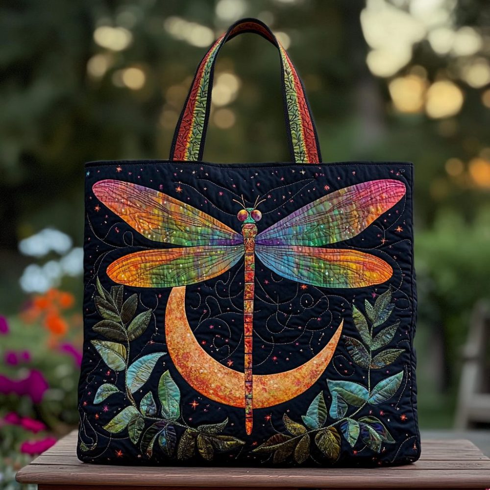 Dragonfly Dream Quilted Tote Bag