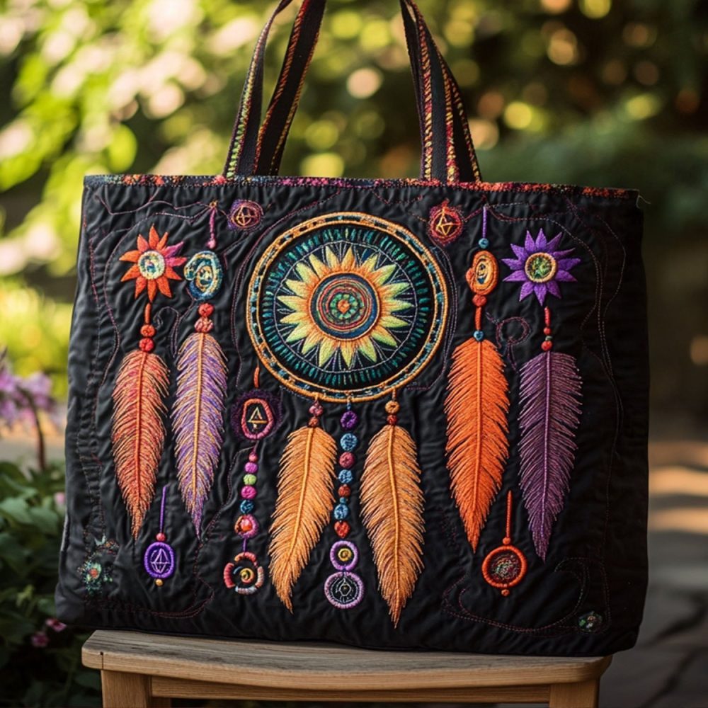 Dream Bloom Quilted Tote Bag