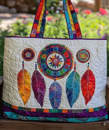 Dream Net Quilted Tote Bag