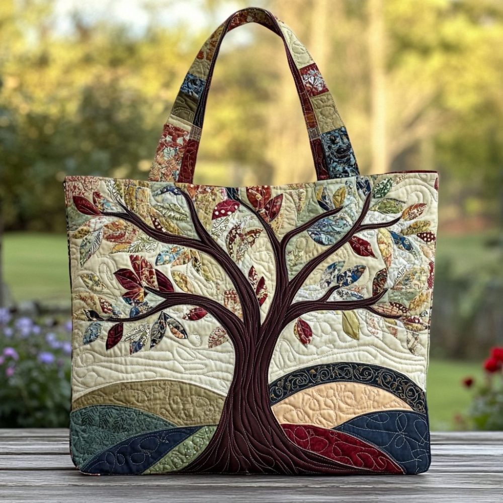Dream Tree Quilted Tote Bag
