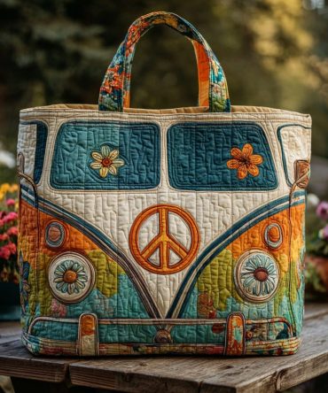 Dream Van Quilted Tote Bag