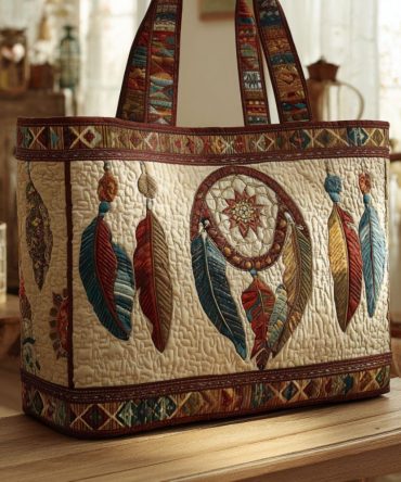 Earthsong Dreams Quilted Tote Bag