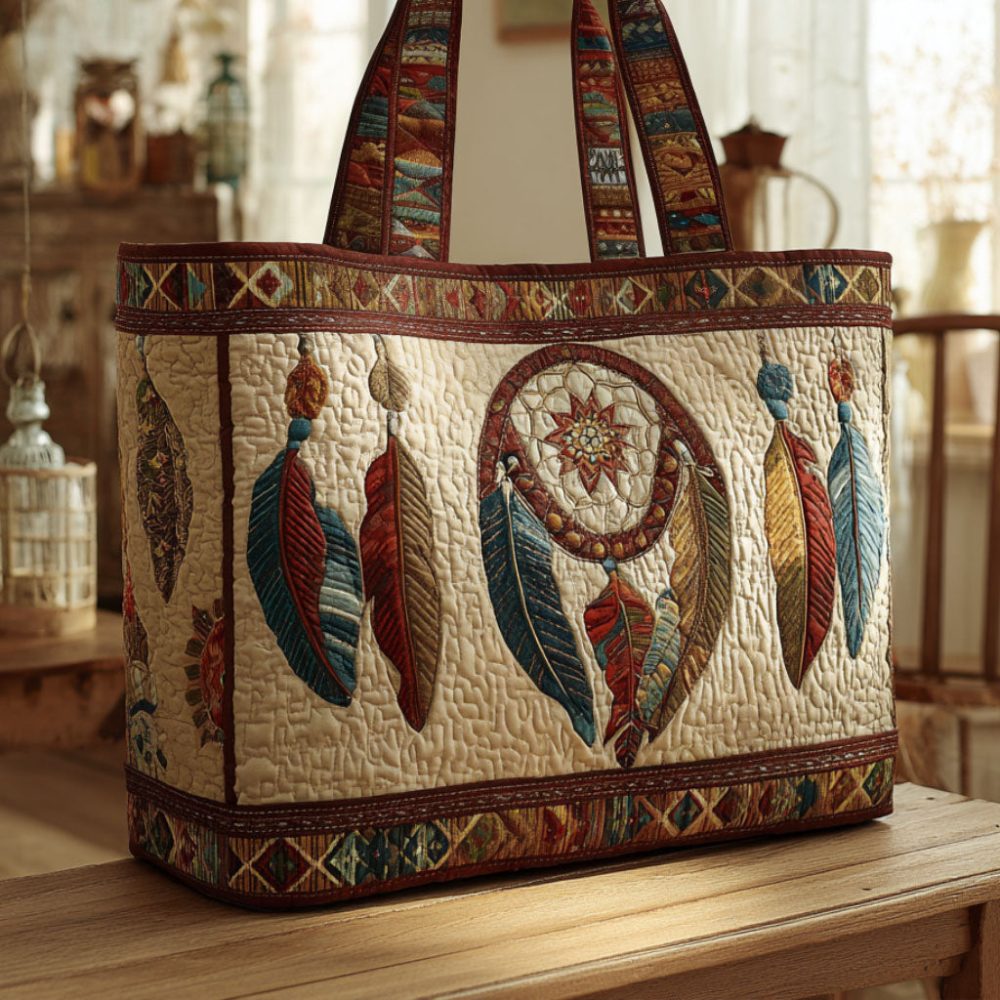 Earthsong Dreams Quilted Tote Bag