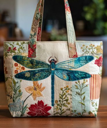 Echo In The Breeze Quilted Tote Bag