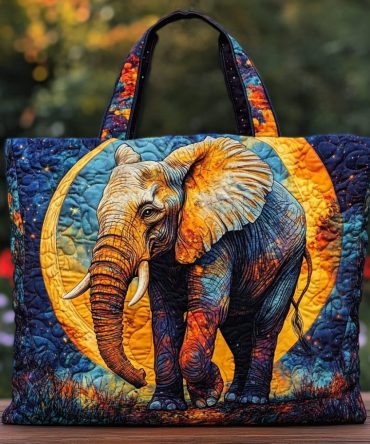 Elephant Dream Quilted Tote Bag