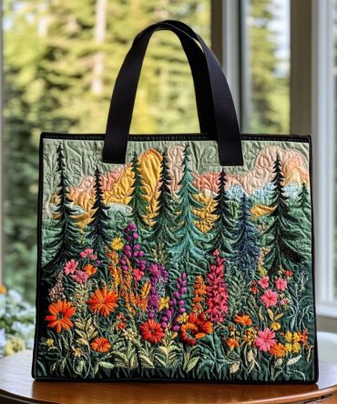 Enchanted Timber Quilted Tote Bag