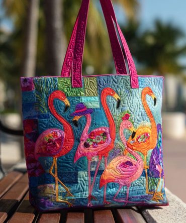 Fancy Feet Quilted Tote Bag