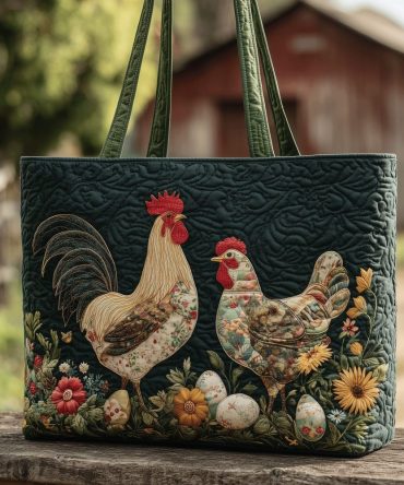 Farm Fresh Pair Quilted Tote Bag