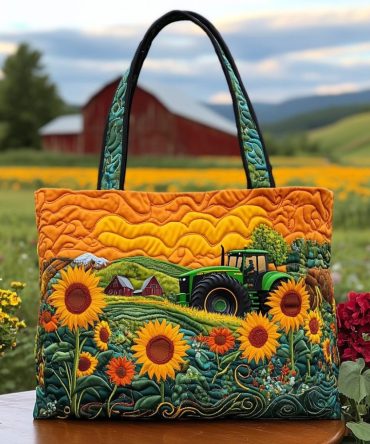 Farm Glow Quilted Tote Bag