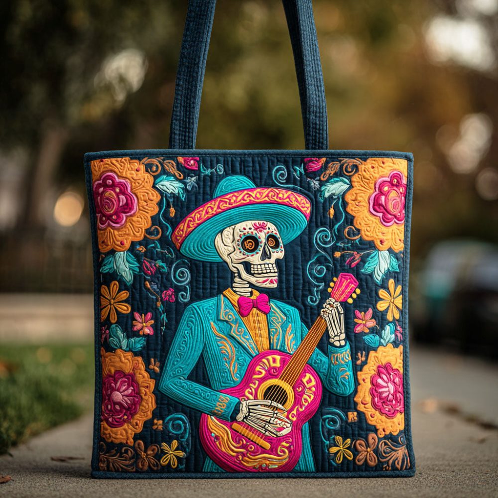 Festival Melody Quilted Tote Bag