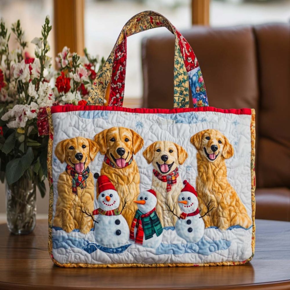 Festive Friend Quilted Tote Bag