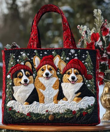 Festive Trio Quilted Tote Bag