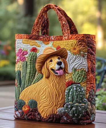 Field Sunshine Quilted Tote Bag