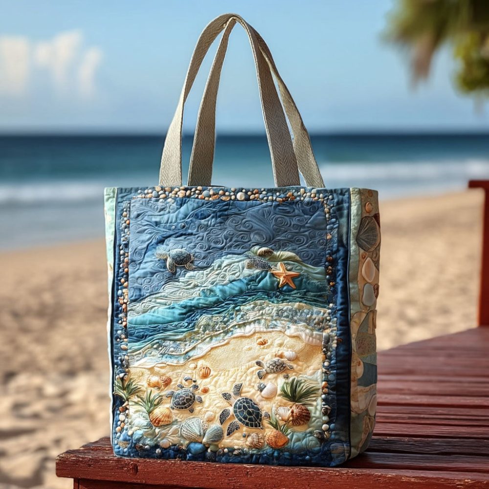 Flip-Flop Floater Quilted Tote Bag - Image 2