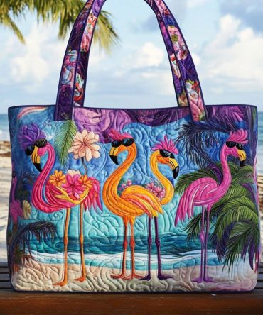 Flock Star Quilted Tote Bag